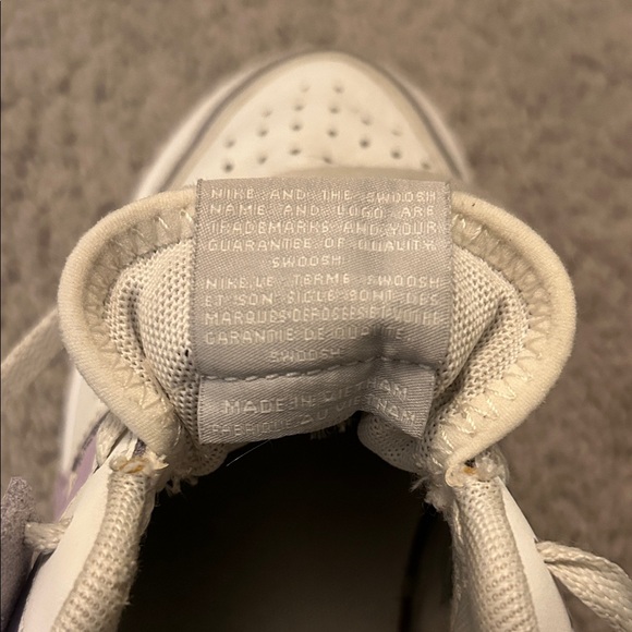 Nike Air Force 1 White with Purple Accents – Women’s Size 6.5 - Picture 12 of 13